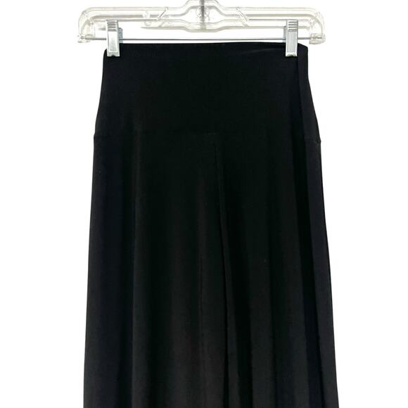 Norma Kamali Women’s Wide-Leg Elephant Dress Pants Black Pull On Stretch Knit S - Picture 6 of 13
